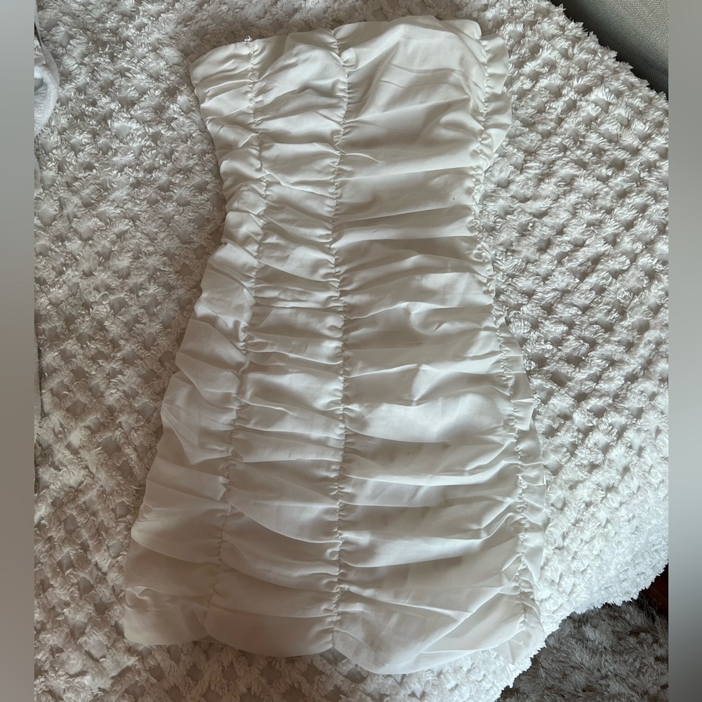 Lulus White Strapless Bodycon